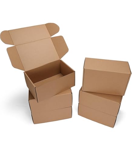 MEG4TEC Pack of 1 Peel & Seal Pink 7 x 5.5 x 2 Inches Boxes,E-Commerce Postal Gift Shipping Box - Tear Open Adhesive Strip, 17cm x 14cm x 5cm - No Glue