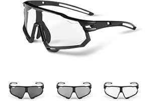Powerruif Gafas Ciclismo Fotocromaticas Gafas de Sol Deportivas Mujeres Hombres Running Transparente MTB Bicicleta Accesorios