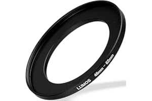 LUMOS Step up Ring 46-62 - Metall Filteradapter matt schwarz - von Kamera Objektiv mit 46mm Filtergewinde auf 62mm Filter - Zubehör Adapter