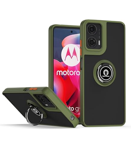 ILING Case For Motorola Moto G85 5G, Ultra-thin Translucent Matte Frosted PC Hard Back Cover, Soft Silicone TPU Bumper Shockproof Protective Case With - View #3
