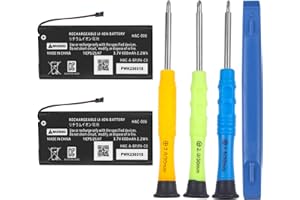 JUBOTY 2 Packs 600mAh HAC-006 Battery for Nintendo Switch Controller, Lithium-ion New Upgrade High Capacity Battery Replacement Left Right Joy-Con/HAC-015/ HAC-016 Models with Repair Tools