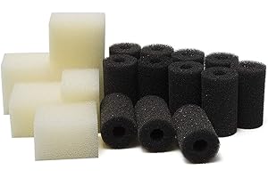 LTWHOME Compatible Éponges Pré-Filtre et Mousse Compatible Tampons Filtrants Mousse Ensemble Convient pour Le Fluval Edge Aquarium (Paquet DE 18)