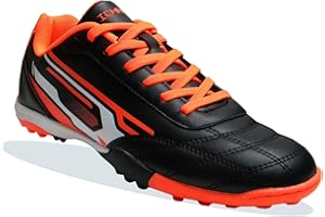 ICHNOS Downforce Astro Turf Football Boots Trainers Black/Orange/White