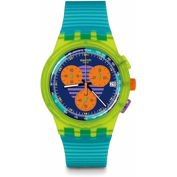 Swatch Neon Jelly - SB02K100, transparent : Amazon.co.uk