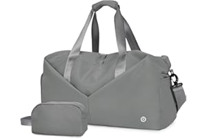 Ceneda Sporttaschen Klassische Reisetasche mit Schuhfach und Kulturtasche Sporttasche Damen Herren Tragbare schwimmtasche Sporttasche groß Gym travel Bag Wochenendtasche Yoga Tasche (Dunkelgrau)