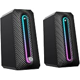 Havit SK216 RGB Işıklı Stereo Bilgisayar Hoparl&ouml;r&uuml; &ndash; 5W&times;2, USB + 3.5mm, Dokunmatik Işık Kontrol&uuml;