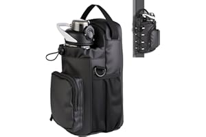 ZenithAura Sac de Gym Magnétique pour Femmes et Hommes, Porte-Bouteille d'eau 64 OZ avec Poches à téléphone et Sangle d'épaule, Sac de Sport, Sac Magnétique de Gym pour S