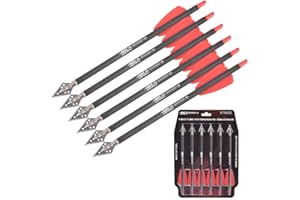 ELONG OUTDOOR Armbrust Pfeile 7,5" Bolzen für Ek Archery Adder Cobra System mit 2" Flügeln für Zielbogenschießen Schießen Bogenschießjagd 6 / STK