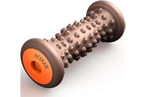 BESKAR Foot Massage Roller for Relief Plantar Fasciitis, Foot Reflexology Tool Pressure Point Massage Roller, Deep Tissue Massage for Relieving Feet Arch Heel Pain, Myofascial Pain Syndrome