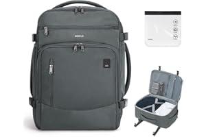 Ecohub Easyjet Underseat 45x36x20 Backpack for Men & Women - Front Organizational Pockets, 30L Grey; Recycled PET & Eco-Friendly