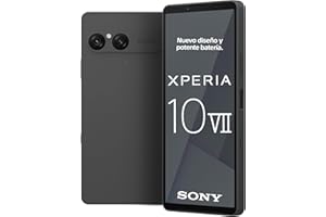 Sony Xperia 10 VII: OLED de 6,1" y 19,5:9 con 120 Hz, batería de 5000 mAh, Objetivo Ultra Gran Angular de 16 mm, Audio de 3,5 mm, Android 15, IP65/68, Doble SIM híbrida, Negro Carbón