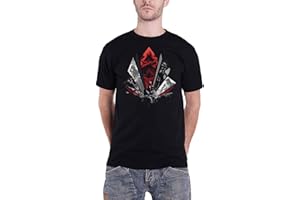 PLASTICHEAD Assassin's Creed Men's T-Shirt Legacy Eagle Dive Cotton Black - XL