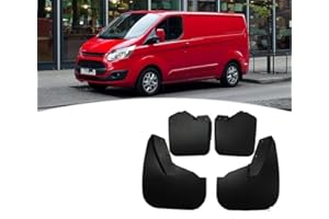 BYERZ 4 Stück ohne Bohren Schmutzfänger vorne und hinten Für Ford Transit Tourneo Custom, Spritzschutz vorne und hinten Karosserie-Rad-Zubehör
