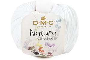 DMC - Natura - Pelote de fil à tricoter et à crocheter | 100% coton - Idéal pour déco et vêtements | 50 g- 155 m | 65 coloris