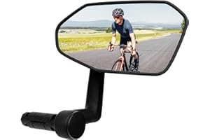 Homieway Specchietti Bici,Nuovo Funzione Specchietto Retrovisore per Bicicletta,Direzione di Estensione di Controllo, Specchietto per Monopattino Elettrico,E-bike Specchio per Manubrio Destra(15-20mm)
