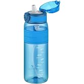 Uzspace FiftyFifty Pipetli(ısırılamaz) 600 ml Silikon G&ouml;vde Tritan Su Matarası