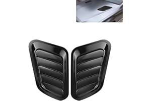 GENERISCH 1 Satz (2 Stück) Tuning zubehör für die Lüftungsschlitze der Motorhaube, kompatibel mit Nissan Navara NP300 2015-present,auto tuning artikel,stylish und cool (Schwarz)