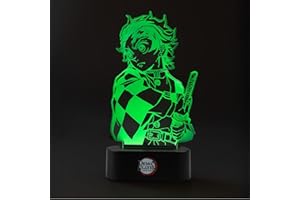 Grupo Erik: Lampada LED Demon Slayer | Lampada da scrivania 12x22 cm con batterie o USB, Lampada LED 3D, Lampada LED Gaming, Demon Slayer Gadget o Accessori