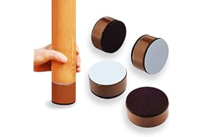 SURIEEN Pack of 4 Carbon Steel Furniture Risers, 3 cm High, Self-Adhesive Furniture Risers, 60 x 32 mm, Furniture Feet for Gluing, Furniture Raisers for Sofa, Couch, Table, Cabinet, Bed, Desk Raiser