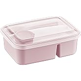 Orret Home 3 B&ouml;lmeli Beslenme Kabı 920 ml Sosluklu Sızdırmaz Kapaklı BPA İ&ccedil;ermez &Ccedil;atal Kaşık Dahil Lunch Box B&ouml;lmeli Yemek Ka