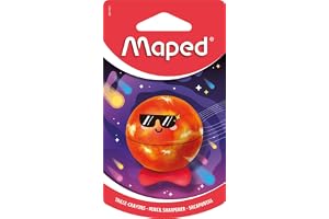 Maped Planet-pennvässare att samla - 1 hål - ergonomisk och bågformad metallreserv, kompakt och stötsäker - säljs per enhet, slumpmässiga färger