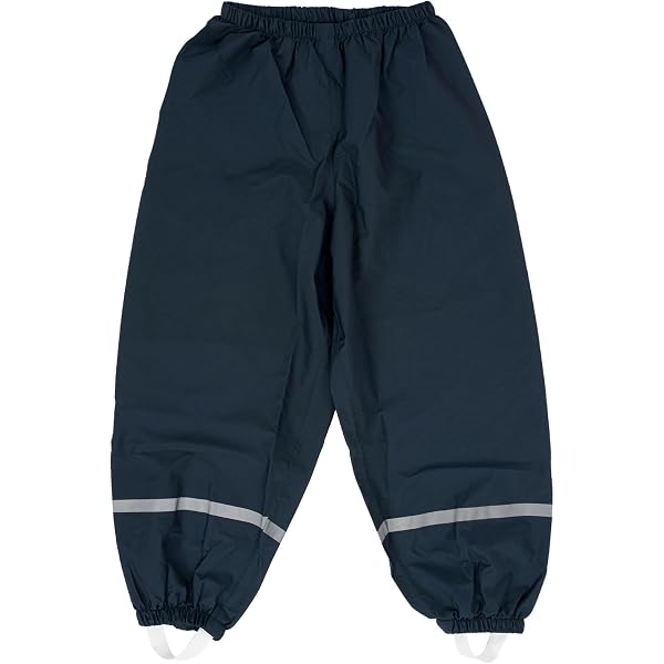 Pantalon Pluie Réfléchissant Pantalon De Pluie Enfant JinBei - Imperméable Coupe-Vent Avec Bretelles - Motifs Mignons Réfléchissants 2-6 Ans Combinaison Pluie Enfant