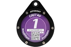 Autodomy Porte Vignette Crit Air Moto Étanche Support de Vignette Assurance Moto Equipement Accesoire Moto Scooter Mobylette Quad ATV