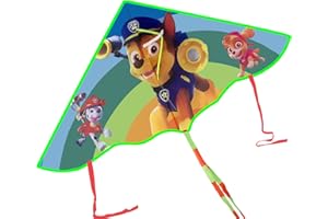 Zoriwn Kinder Drachen, Cartoon Flugdrachen für Kinder ab 3 Jahre, mit Langen Schwanz und 100 Meter Drachenlinie, Outdoor Spielzeug Geeignet für Kinder und Famile Zusammen Spielen