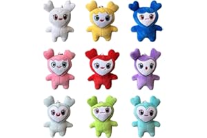 ALINUOYQ Twice Merch, Twice Lovely LABURI/Lovely Llavero de Peluche Momo Dahyun Tzuyu Sana Nayeon, LABURI Lovely Llavero de Dibujos Animados Twice Laburi Fans Regalo Llavero de Felpa