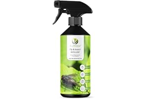 EcoWidow Insect Repellent Fly Spray with Citronella Oil - Natural Plant Oils & Essential Oils, Fast-Acting Multi-Insect Solution, Eco-Friendly for Indoor/Outdoor Use, Humane & Effective 500ml