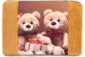 STERGAR Nataluna Borsa Acqua Calda Elettrica Orsacchiotto In Morbido Tessuto, Scaldamani Imbottito Con Sistema A Risparmio Energetico e Ricarica Rapida, Utile Per Riscaldarsi A Lungo E Alleviare Dolori