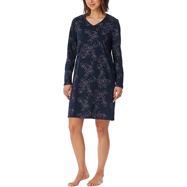 Schiesser Nachthemd »Casual Essentials«, Mit Statement-Print, Baumwolle, Kurzärmelig