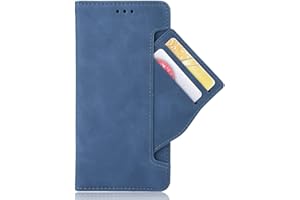 HAOYE Funda para Xiaomi Redmi Note 8T Funda con Billetera, Suave PU Cuero Flip Carcasa Case Cover con Soporte/Tapa Tarjetas, Ultrafino Cubierta Magnética para Xiaomi Redmi Note 8T, Azul