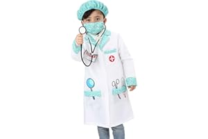Sincere Party Costume da dottore unisex per bambini, set da gioco di ruolo da dottore stile A 3-5 anni