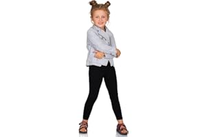 hi!mom - Legging Long pour Enfant/Fille FF1CH - épais/Chaud - Coton