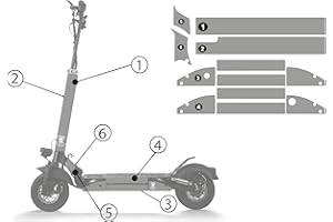 STYLISH SCOOTERS Vinilos para Patinete Eléctrico Modelo Smartgyro (Patinete NO Incluido)