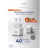 Simex 60W PD Type-C Hızlı Şarj Adapt&ouml;r&uuml; Dynamic Power 40W iPad Air Şarj Başlığı Aleti iPhone 17 Pro Max Uyumlu