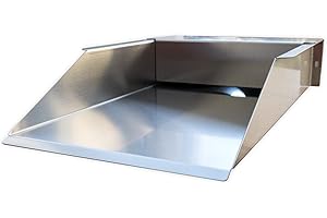 Köhko Bachlauf mit Wasserzulauf Länge 40 cm aus Edelstahl erweiterbar Wasserlauf Quelle Gartenteich 24202-40Q