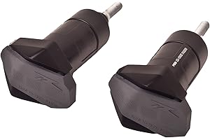 Puig 4706N Frame Sliders R12 for Aprilia Dorsoduro 750 2008-2015/ Dorsoduro 1200 2011-2015/ Shiver 750 ABS 2007-2015/ Shiver GT 2009-2013, Black, Medium