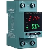 JOYELEC Surge Protector, Adjustable Device Undervoltage Stabilizer Voltage AC230V 63A 2P, Automatic Reset, Overcurrent Protec