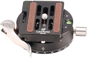 LEOFOTO Cabezal panorámico de trípode PCL-60 + NP-60.