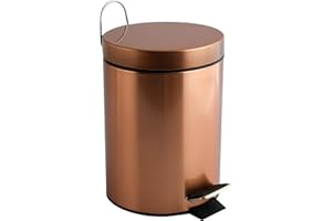 MSV Stalowy kosz pedałowy HANS 3L Efekt miedzi