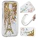 Produktbild Galaxy J3 2017 Hülle Flüssig,ZXK CO Crystal Clear Glitter Flüssig Handyhülle Weich TPU Silikon Schutzhülle mit Glänzende Flüssig Bewegende Treibsand Liquid Case Hülle Flüssigkeit für Samsung Galaxy J3 2017-Eiffelturm