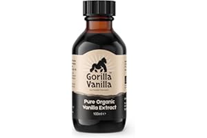 Gorilla Vanilla - Pure Organic Vanilla Extract for Baking - 100ml - By Foodie Flavours