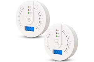 RAHOLY Carbon Monoxide Detector, Fire Carbon Monoxide Alarms with LED Indicato Monoxide CO Alarm Detector with Digital Display