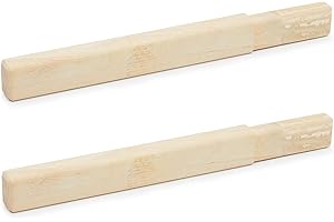 Seenelling 2 Pack Hockey Stick Extensions - Solid Wooden Butt End for Senior & Youth Street Hockey Sticks