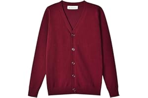 SMILING PINKER Cardigan Gilet Garçon Manches Longues V Cou Pulls en Tricoté Enfant