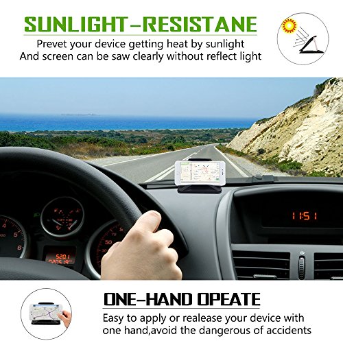 Supporto GPS per auto con Mini Duster, AFUNTA Supporto per auto cruscotto antiscivolo per dispositivo 3 