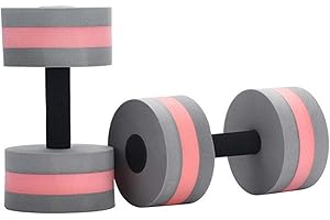 DJOWYH Pesas para ejercicios acuáticos, mancuernas de espuma EVA, pesas flotantes para terapia de agua, fitness en piscina, entrenamiento acuático