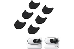 PLYISTY 6 Pezzi di Protezione Antivento per Microfono per GO 3/3S, Copertura Antivento con Riduzione del Rumore per Audio Nitido, Cuscinetti in Spugna Antivento